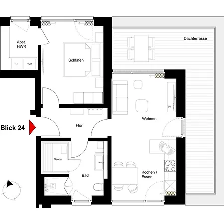 Appartamento Beltblick 24 - Moderne Mit Dachterrasse Und Meerblick! *